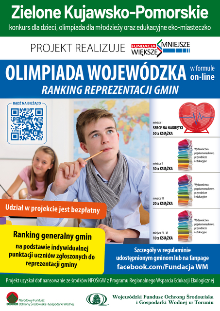 Zielone Kujawsko-Pomorskie – konkurs dla dzieci, olimpiada dla młodzieży i edukacyjne eko-miasteczko