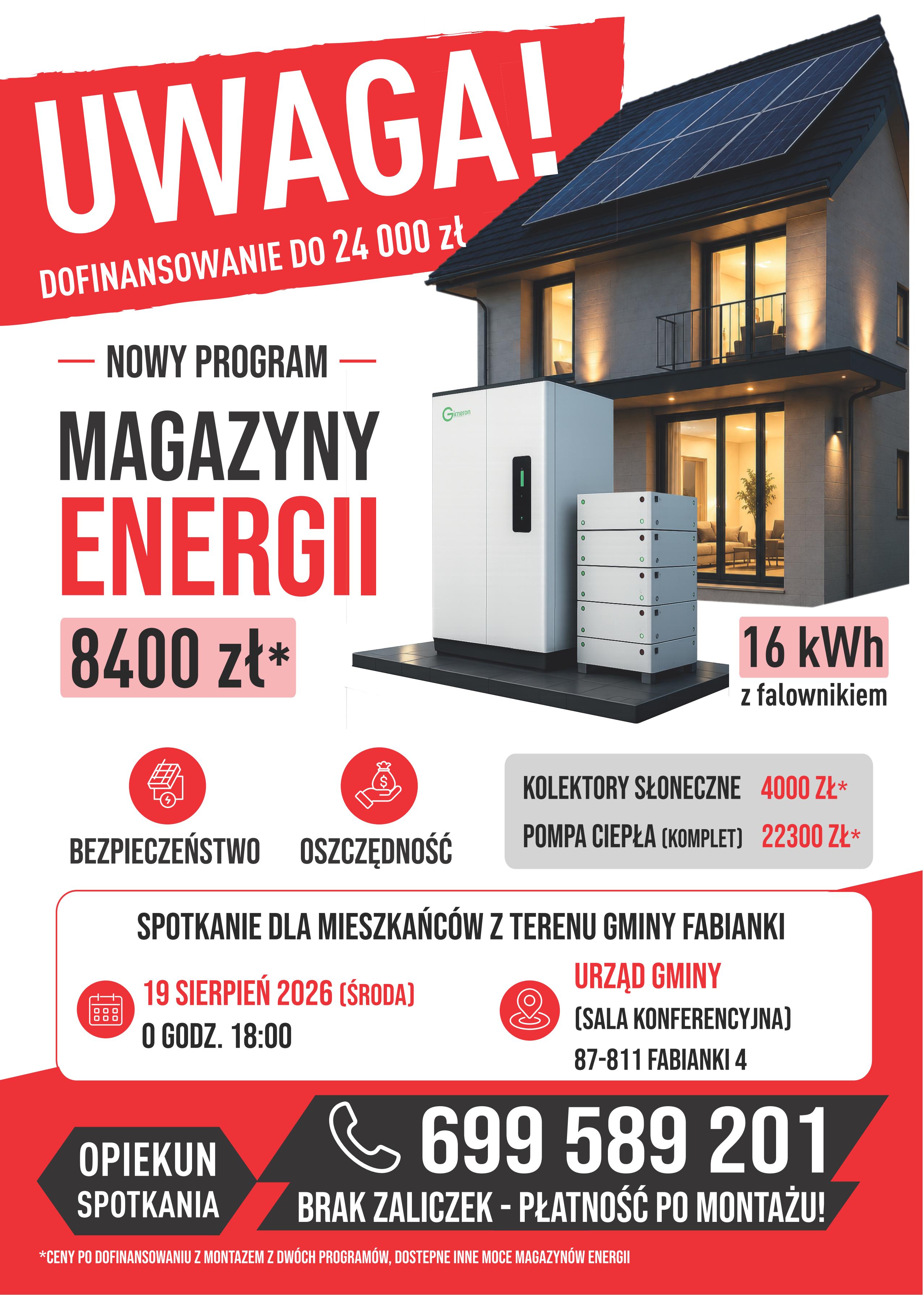 Dotacje na&nbsp;magazyny energii