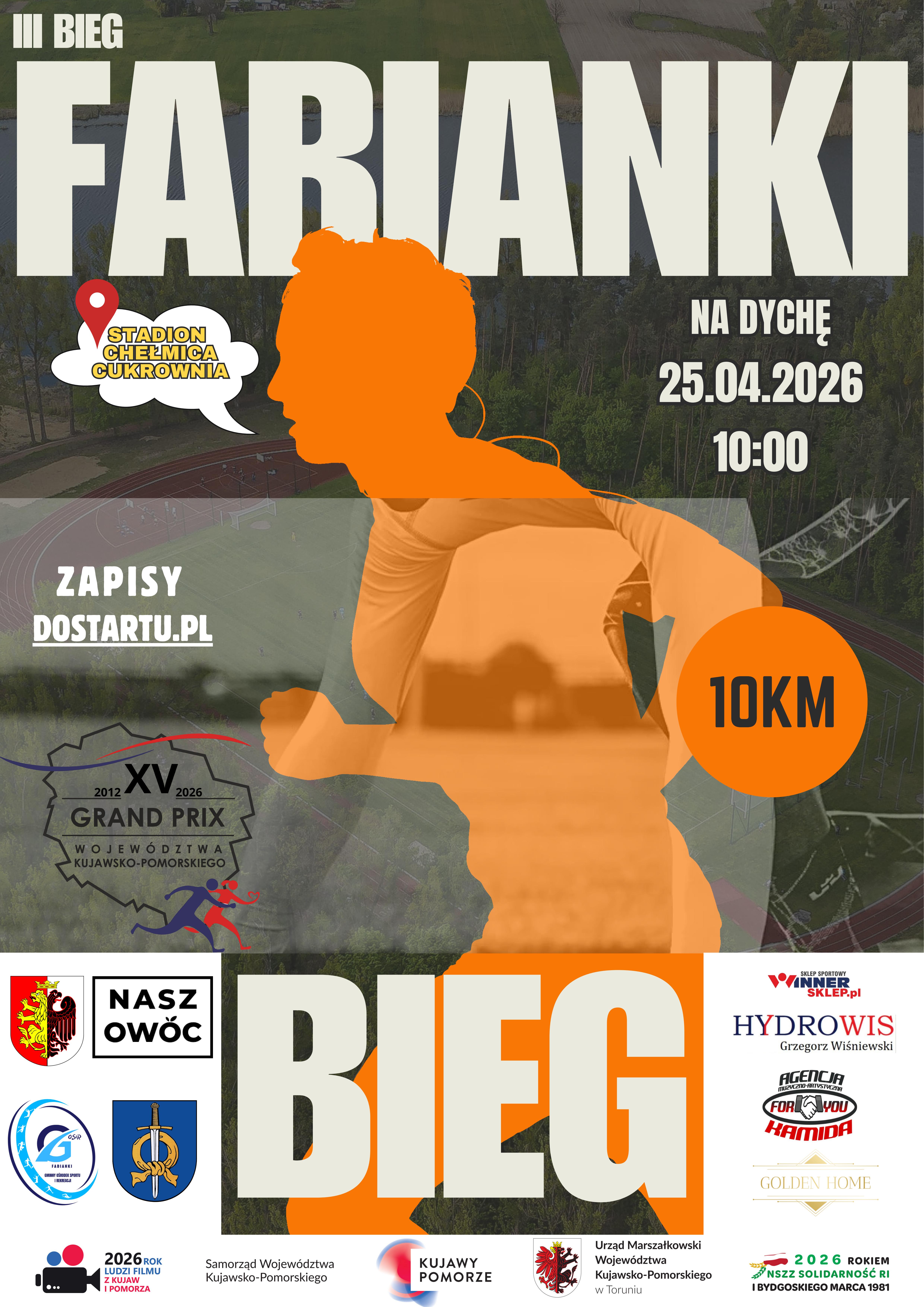 plakat III bieg Fabianki na&nbsp;dychę