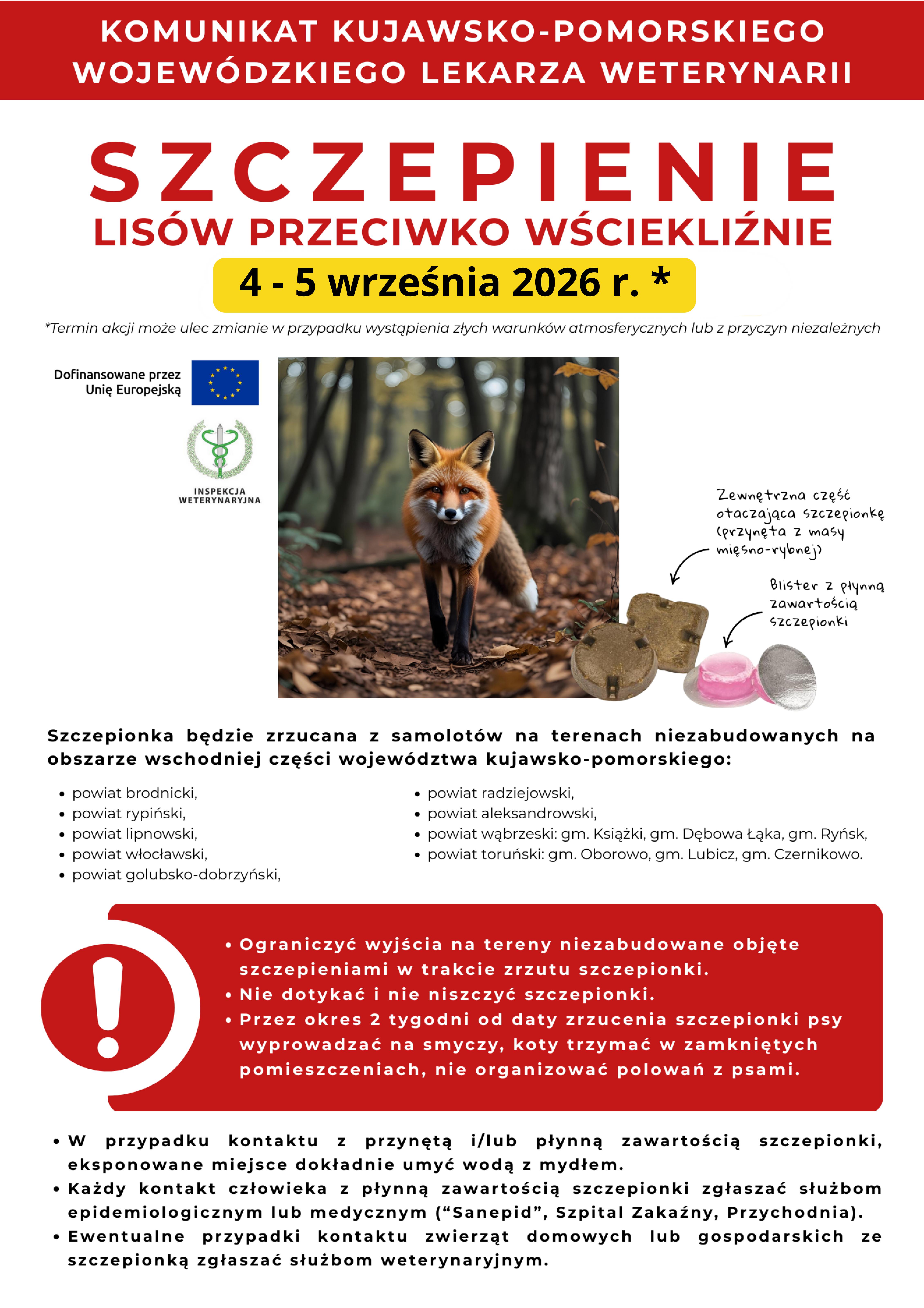 Szczepienie lis&oacute;w