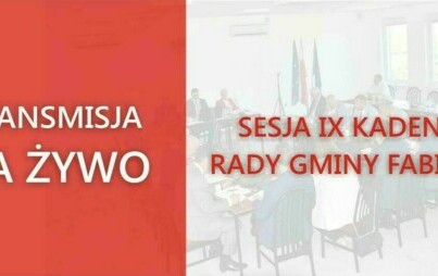 Transmisjia obrad sesji Rady Gminy Fabianki