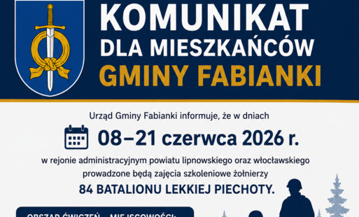 Komunikat dot. szkolenia poligonowego batalionu lekkiej piechoty