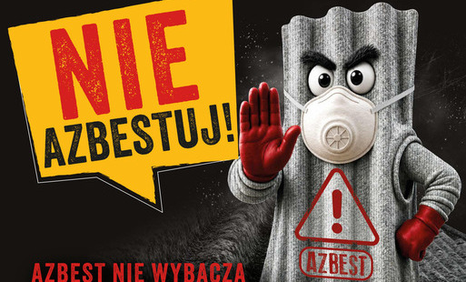 Plakat STOP Nie azbestuj