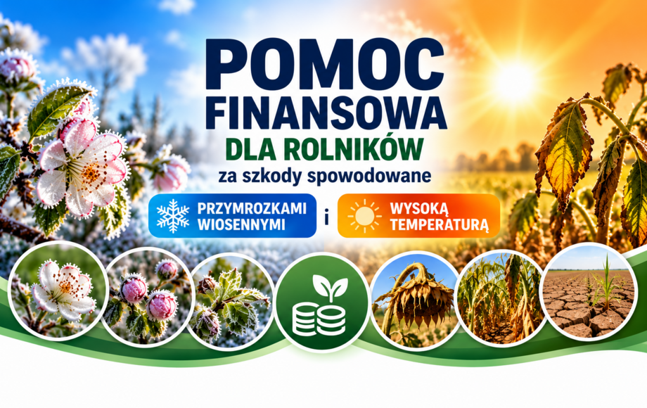 Pomoc finansowa dla rolników za straty pogodowe w 2026 roku